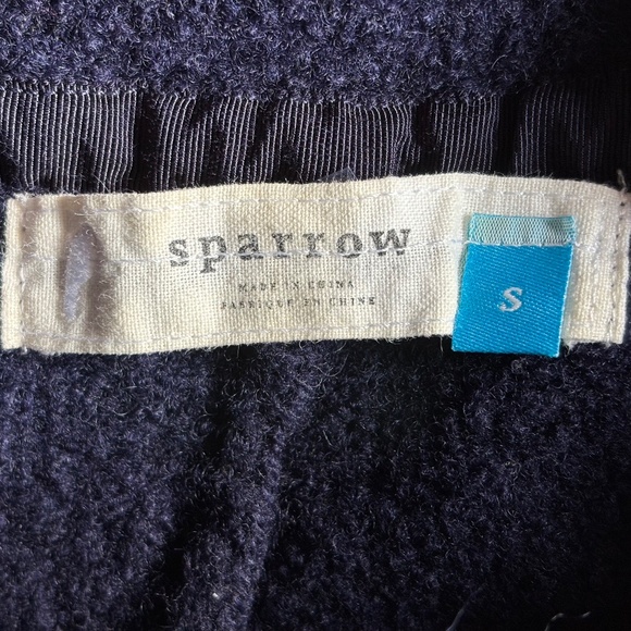Sparrow Cowl Neck Sweater - Blue - Small - Picture 3 of 3